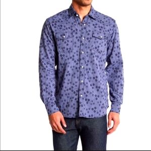 Floral & Small Check Longsleeve Shirt